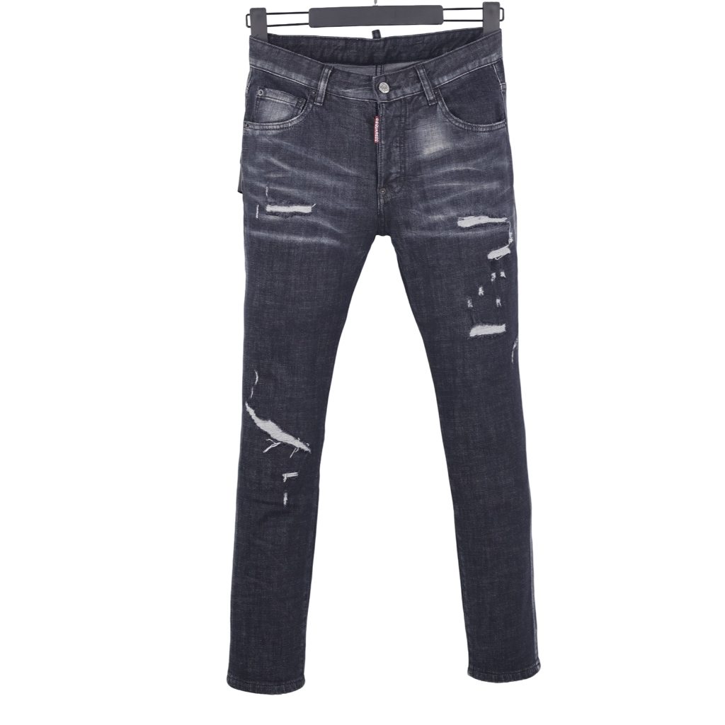 6074 Bốn Mùa Phong Cách Mới DSQUARED2 Jeans Nam Đen