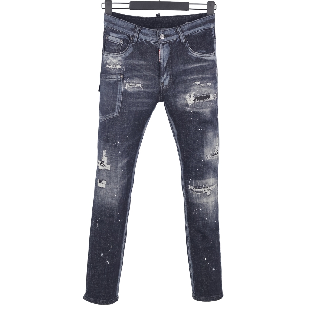 6060 Bốn Mùa Phong Cách Mới DSQUARED2 Jeans Nam Đen