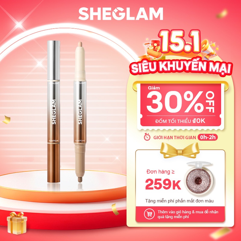 Kem Tạo Khối & Highlighter 2in1 SHEGLAM, Tạo Khối Trang Điểm Lâu Trôi, MakeUp Khuôn Mặt Tự Nhiên, Sáng Mịn | BigBuy360 - bigbuy360.vn