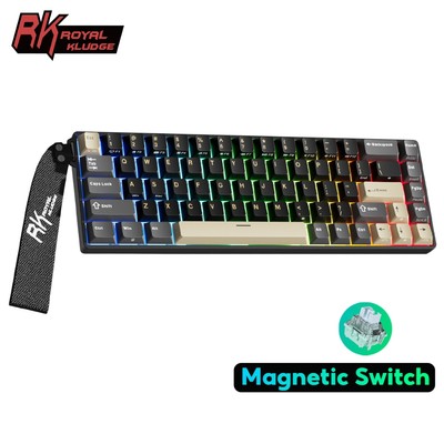 RK Royal Kludge RK68 HE 8000Hz 8K Độ trễ siêu thấp với bàn phím cơ chơi game chuyển đổi từ tính