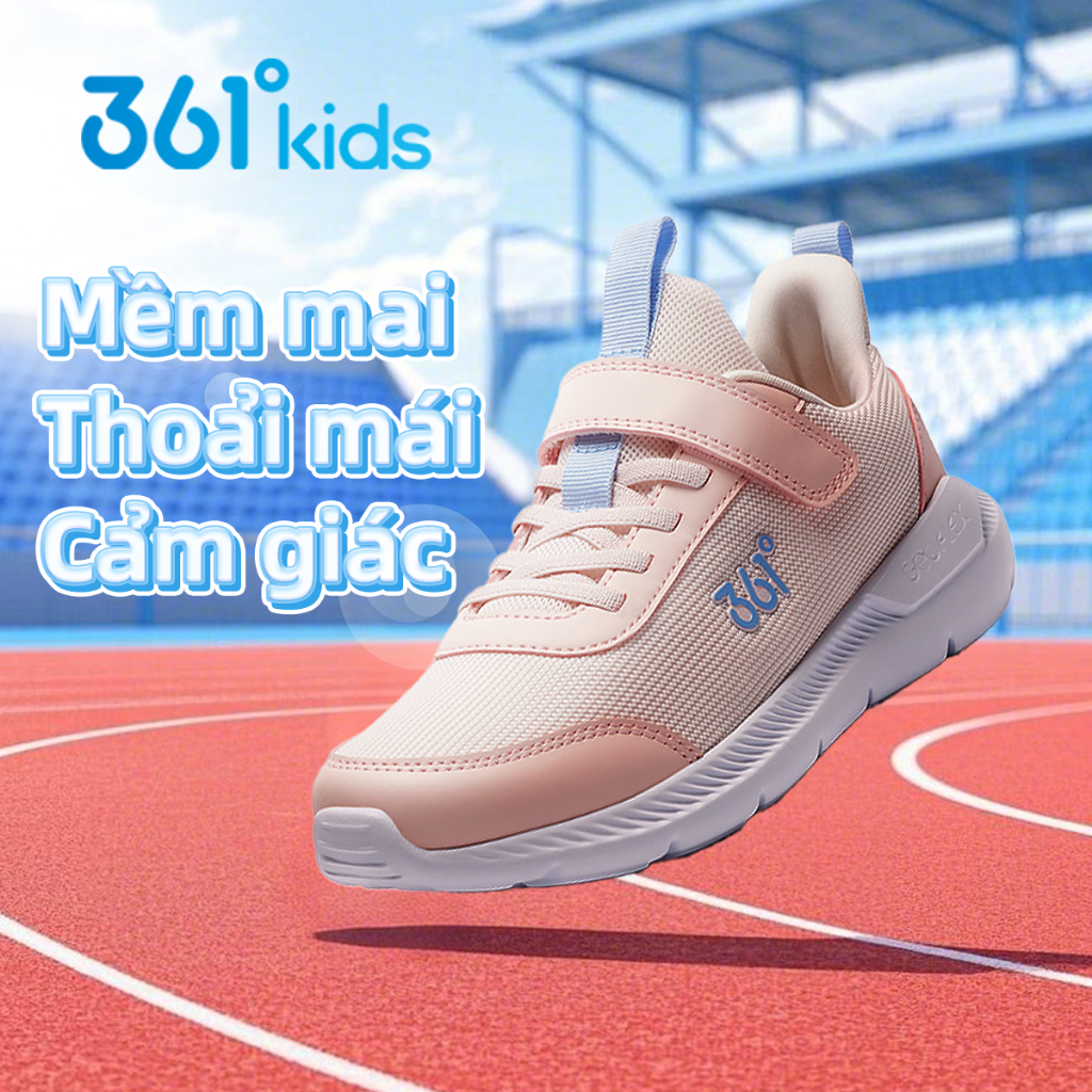 Giày chạy bộ trẻ em 361Degrees đế mềm chống trơn trượt nhẹ size EU33-42