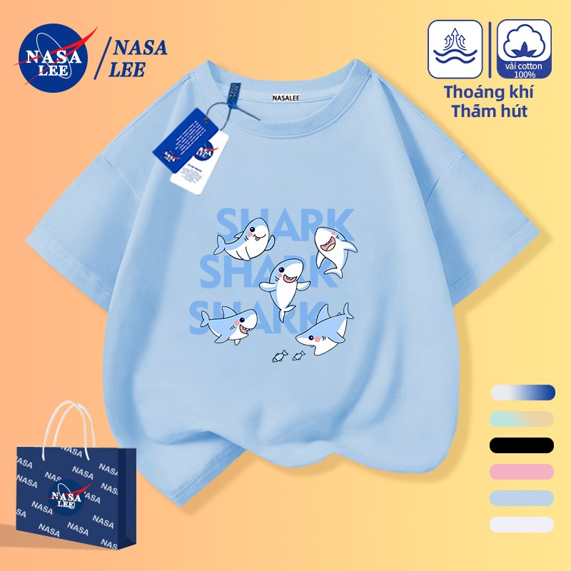 Áo thun NASA hình Greedy Shark