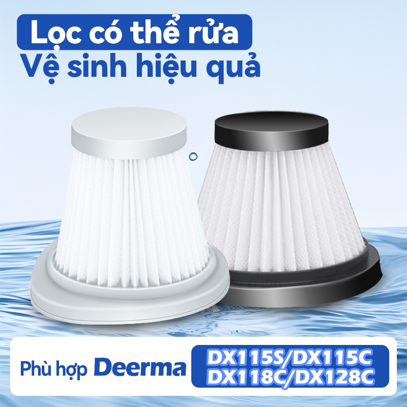 Bộ Lõi Lọc thích nghi Deerma DX115S / DX115C/DX118C / DX128C máy hút bụi cầm tay