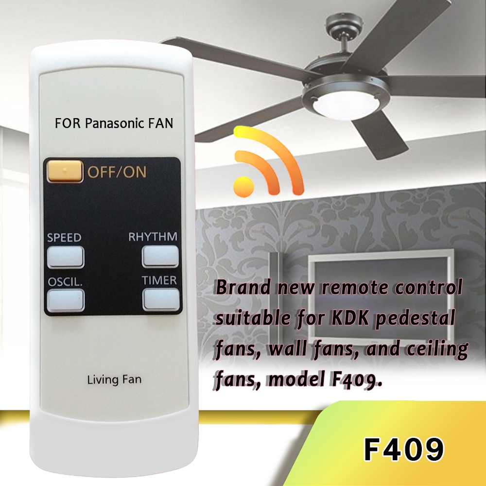 Điều khiển từ xa hoàn toàn mới phù hợp cho quạt bệ Panasonic và KDK, quạt treo tường và quạt trần.