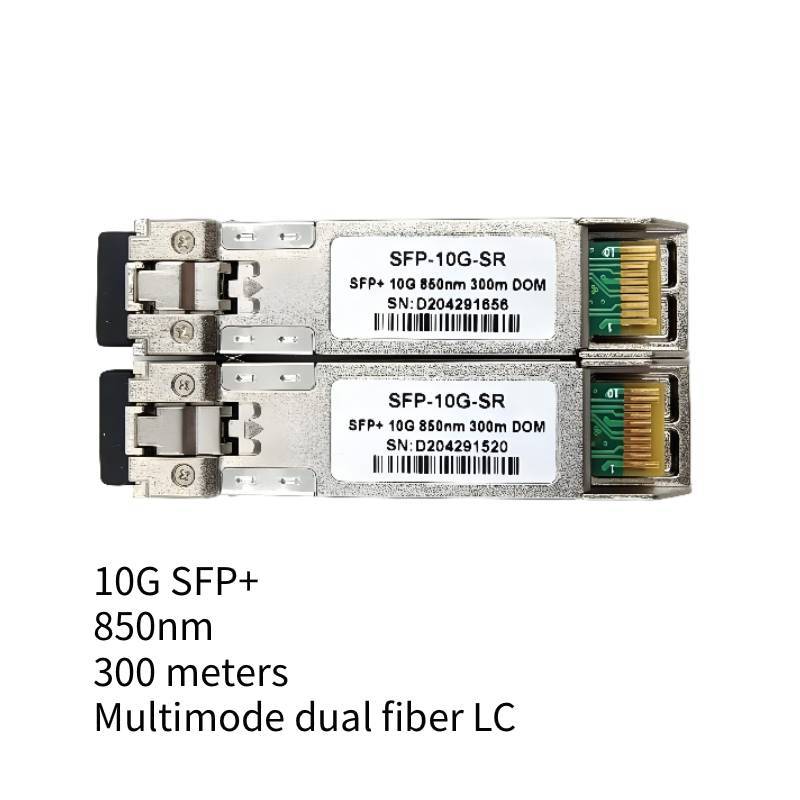 1 cặp Mô-đun SFP 10G singe / Mô-đun thu phát SFP sợi quang 10G kép SM LC Quang Nhiều