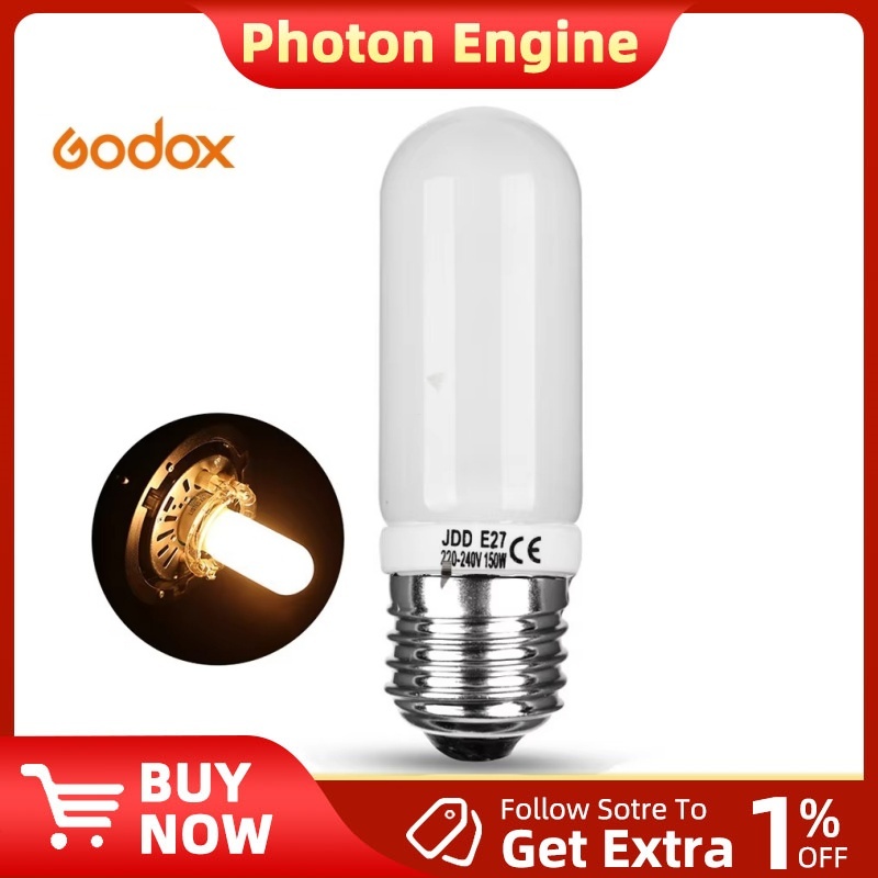 Godox 150W E27 Pro Studio Nhấp Nháy Đèn Mô Hình Đèn Chiếu Sáng Bóng Đèn DE300 DE400 SK300 SK400 DP60