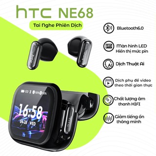 HTC NE68 Tai Nghe Phiên Dịch Dịch  Hỗ trợ dịch phụ đề video theo thời gian thực Thời Gian Thực 134 Ngôn Ngữ luetooth 6.0 Màn Hình Cảm Ứng LED  Âm HiFi Loa 10mm Tai nghe nhét tai cho IOS / Android / PC