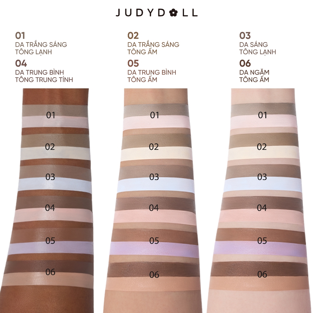 Kem Bắt Sáng & Tạo Khối 2 Đầu JUDYDOLL Liquid Highlighter & Contour Duo Lâu Trôi Dễ Tán Không vón cục Khối kem Triệt sắc 4,8g | BigBuy360 - bigbuy360.vn