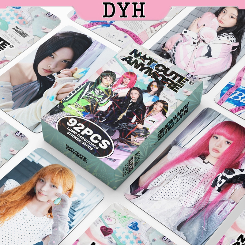 124 Cái / hộp ILLIT Photocards Holographic LOMO Thẻ Sticker KPOP WONHEE YUNAH MINJU MOKA IROHA Nhãn 