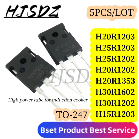 5 Chiếc Mới Bếp Cảm Ứng IGTB Ống Điện 5 Chiếc / Lô H20R1203 TO-247 H25R1203 H25R1202 H20R1202 H20R13