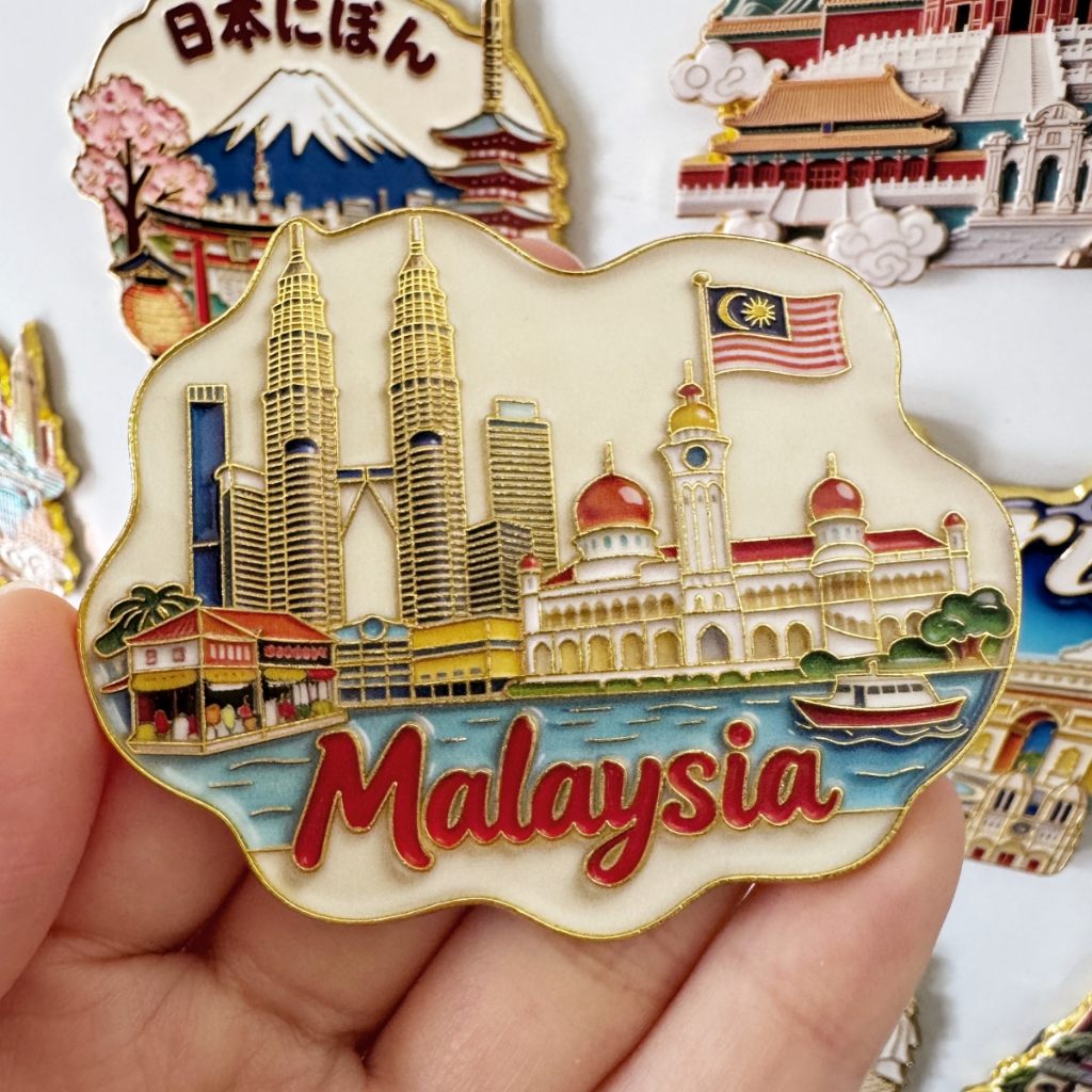 Lưu niệm du lịch Malaysia Nhãn dán tủ lạnh Gilunpo Lưu niệm du lịch Nhãn dán từ tính