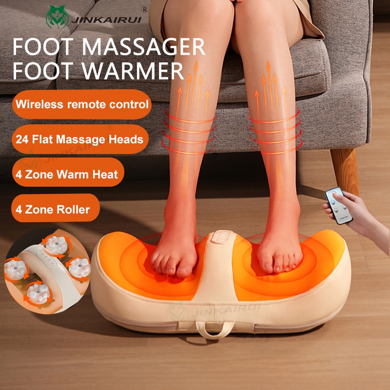 Máy mát xa chân bằng điện Máy mát xa chân Con lăn 4 nút Nhào sâu cho bắp chân & đế giảm đau Máy mát xa chân