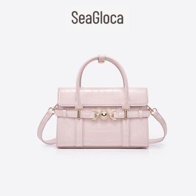 SeaGloca  Túi đeo vai Croc-Embossed có dây đeo phần cứng vàng có thể tháo rời cho phụ nữ 56