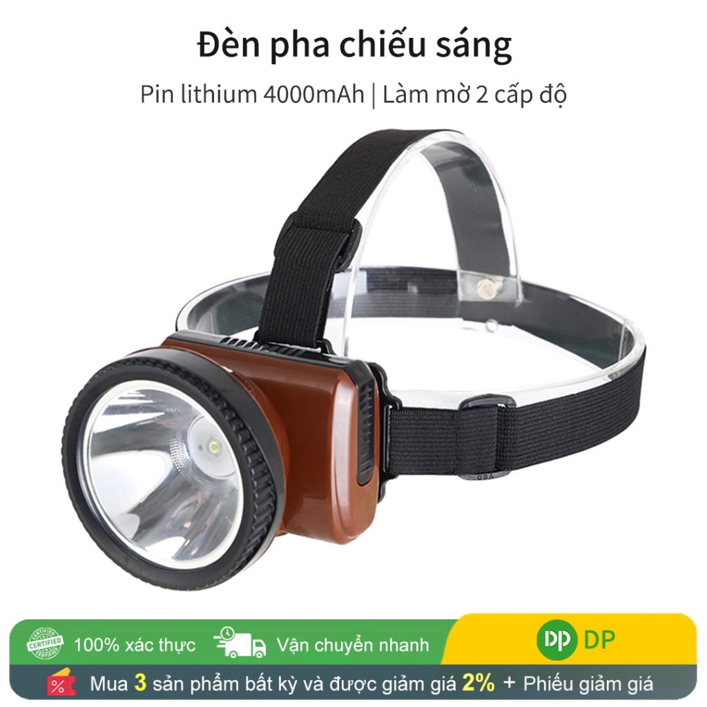 Đèn pha chùm rộng DP - Khẩu độ lớn để chiếu sáng lũ lụt, 90° Góc có thể điều chỉnh, Băng đô mờ 2 cấp