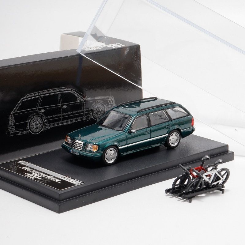 Mortal 1: 64 Mercedes-Benz E300 S124 Watt Xe Tăng Lưu Diễn Phụ Kiện Xe Đạp Mô Phỏng Hợp Kim Xe Mô Hì