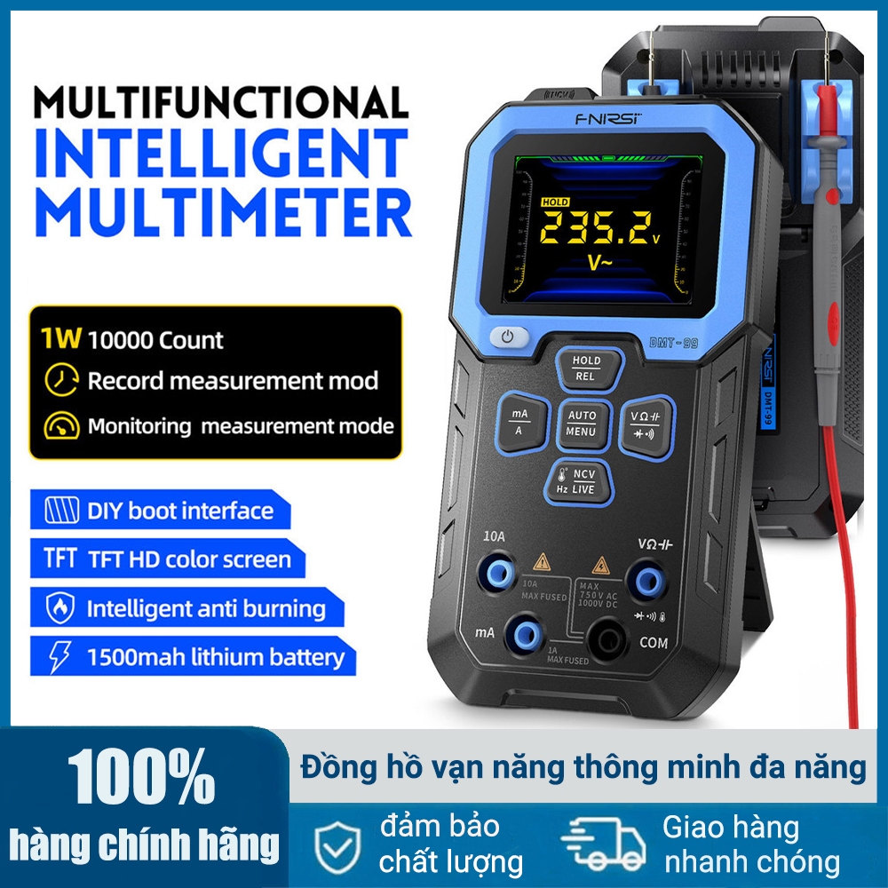 【Vận chuyển nhanh】Đồng hồ vạn năng kỹ thuật số DMT-99 9999 Đếm Máy kiểm tra chuyên nghiệp thông minh
