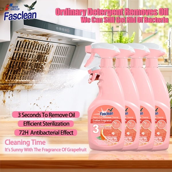 【Fasclean】4 Bottle Kitchen Cleaner Spray Spray Oil Stain Rem Remover Degreaser / Bếp Cleaner