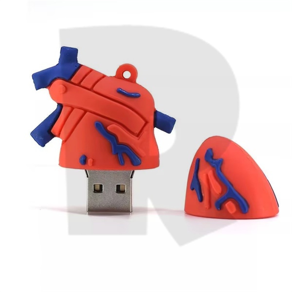 Silicone Tùy Chỉnh Hình Trái Tim USB 2.0 1GB 2GB 4GB 8GB 16GB 32GB 64GB 128GB 2TB Ổ Đĩa Flash Sáng T