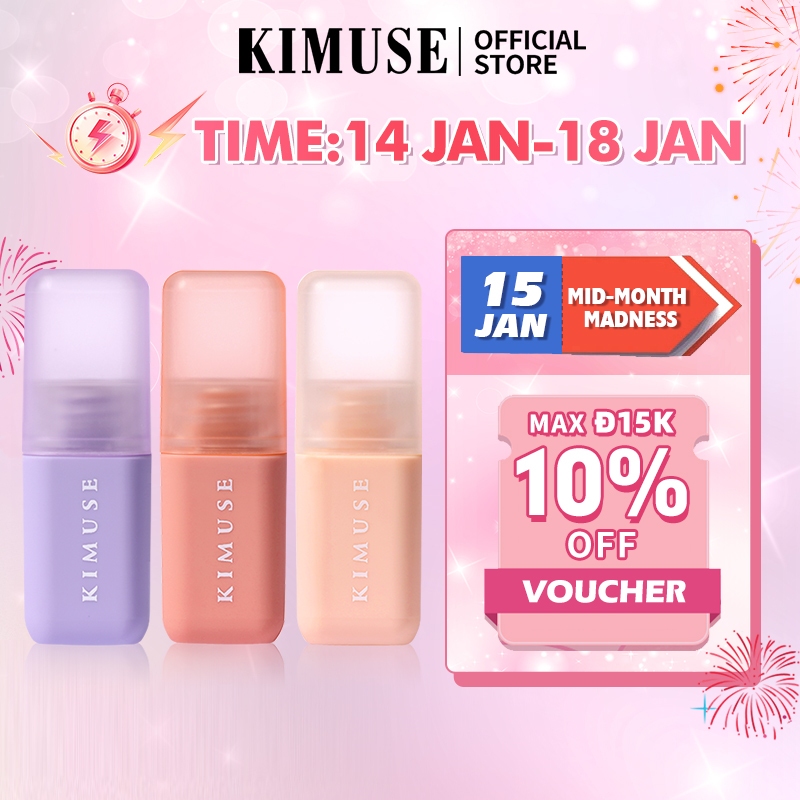 Son kem KIMUSE màu nhung lì trọng lượng nhẹ không thấm nước lâu trôi