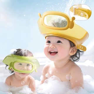 Mũ Gội Đầu, Mũ Tắm Em Bé Silicone，Mũ Gội Đầu Silicon Chắn Nước Vào Tai Và Mắt Cho Béđược 2 Mặt