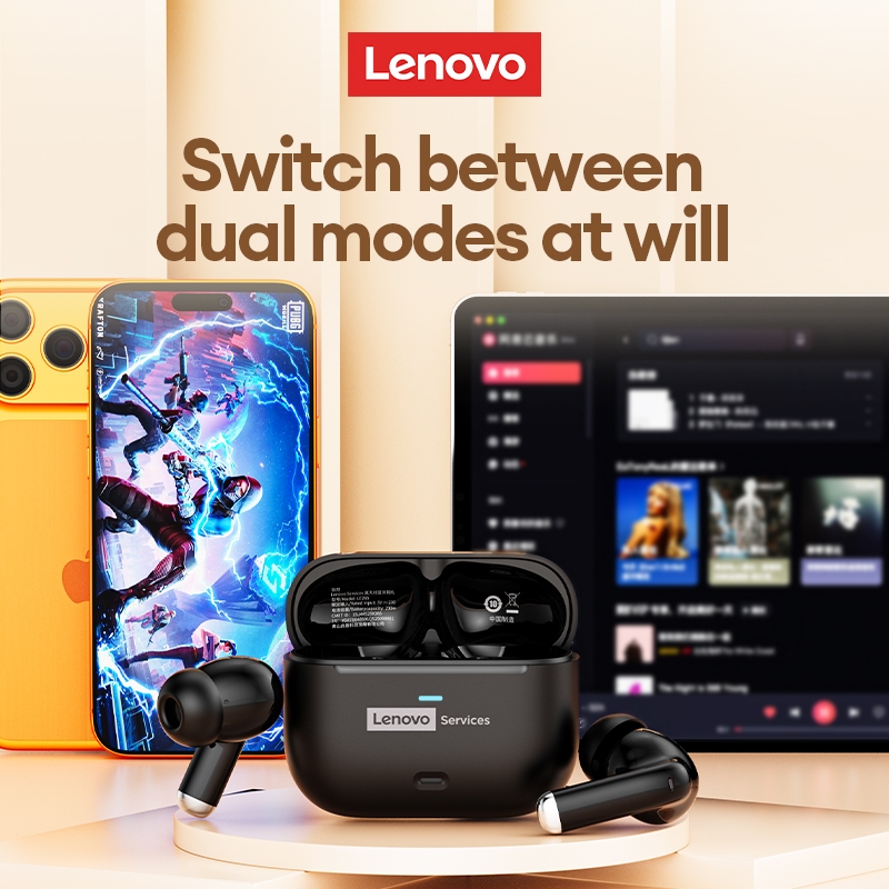 Tai nghe Bluetooth Lenovo LE265 và Tai nghe không dây có Bluetooth V6.0 và ENC Khử tiếng ồn cộng với Bass HiFi 13mm | BigBuy360 - bigbuy360.vn