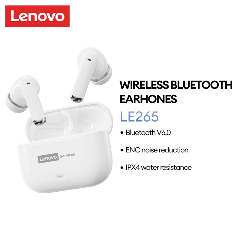 Tai nghe Bluetooth không dây Lenovo LE265 Âm thanh toàn cảnh HiFi Level ENC Giảm tiếng ồn Độ trễ siêu thấp Chống bụi và chống nước Bluetooth 6.0 | BigBuy360 - bigbuy360.vn