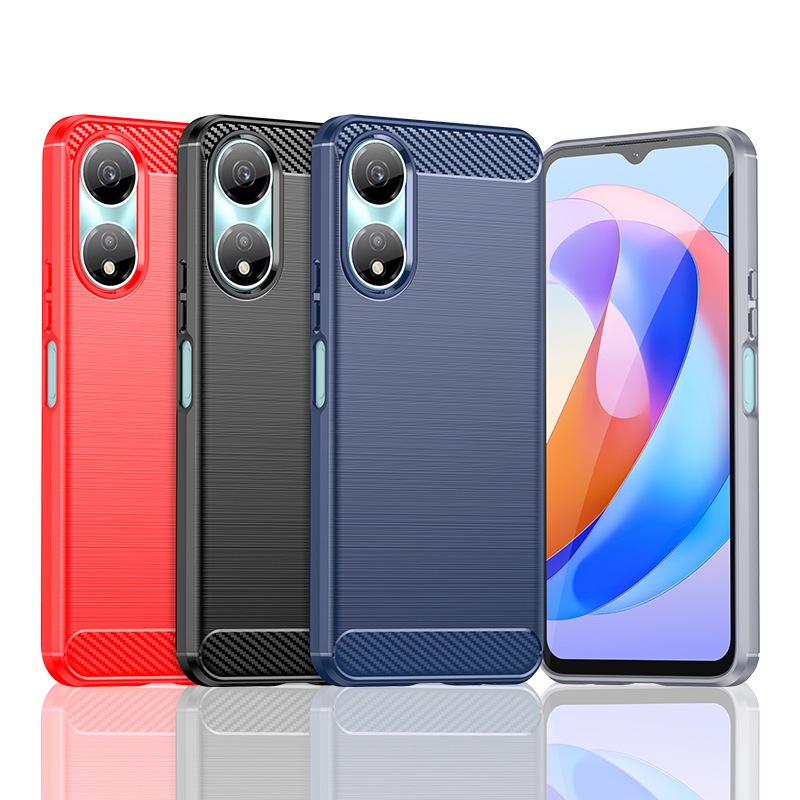 Dành Cho Honor X5 Plus X5B Plus X5C Plus Ốp Lưng Điện Thoại TPU Chống Sốc Sợi Carbon Cho Honor X5C P