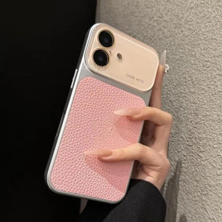 INS Kính Bảo Vệ Ống Kính Máy Ảnh Da Ốp lưng iPhone 17 16 15 14 13 Pro Max Kính Cứng Ốp lưng Chống Sốc Ốp Lưng