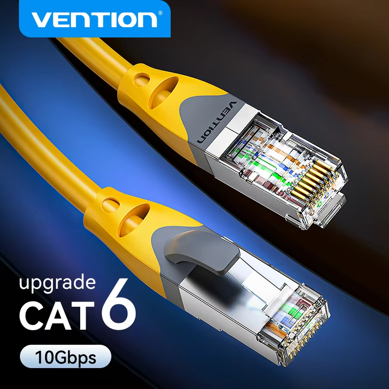 Vention Cat6A Cáp Ethernet 10Gbps Mạng Patch Cáp Lan RJ45 Cho Laptop PC PS4 Internet Router Gigabit 