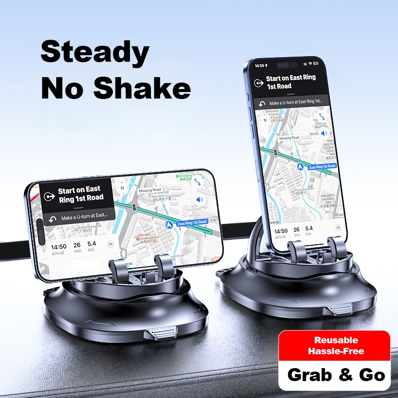 Giá đỡ điện thoại bảng điều khiển ô tô đa năng, chống trượt & chống rung có thẻ liên lạc, Giá đỡ điệ