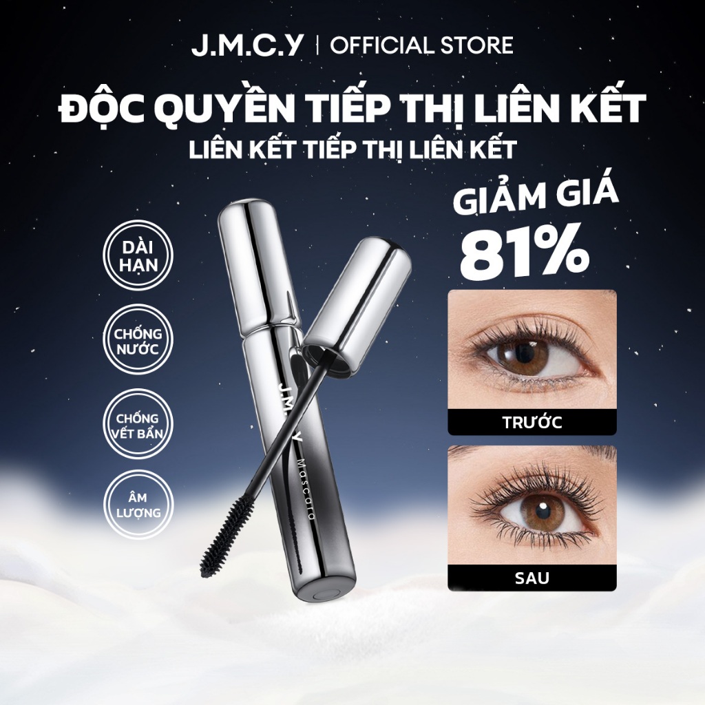 【Tiếp thị liên kết độc quyền】COD Mascara JMCY làm  dày & Dày Mi và cong mi lâu trôi chống nước không