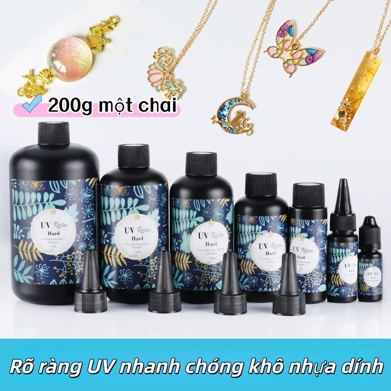 Keo uv resin Hard không bóng, keo uv không mùi, keo epoxy trong suốt, Epoxy trong suốt, keo resin si