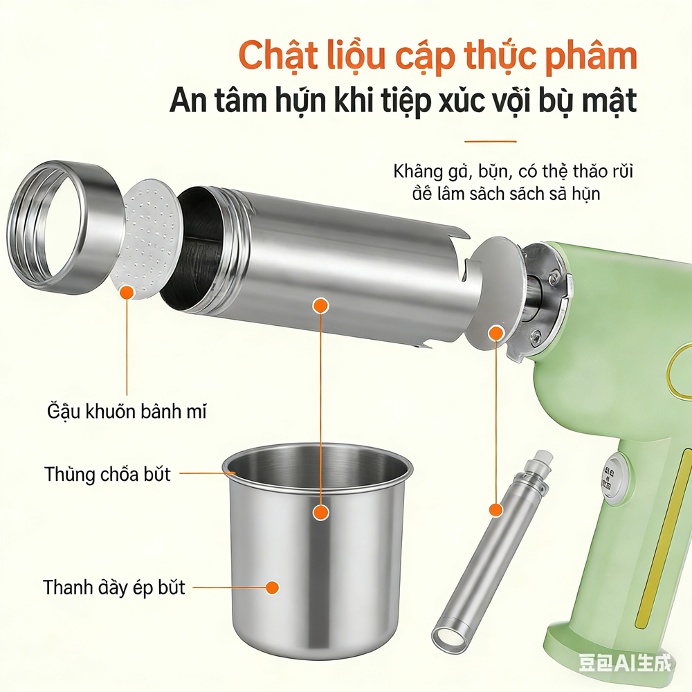 Máy làm mì Máy ép mì cầm tay tự động Máy làm mì điện đa chức năng Máy bắn mì Máy làm xúc xích