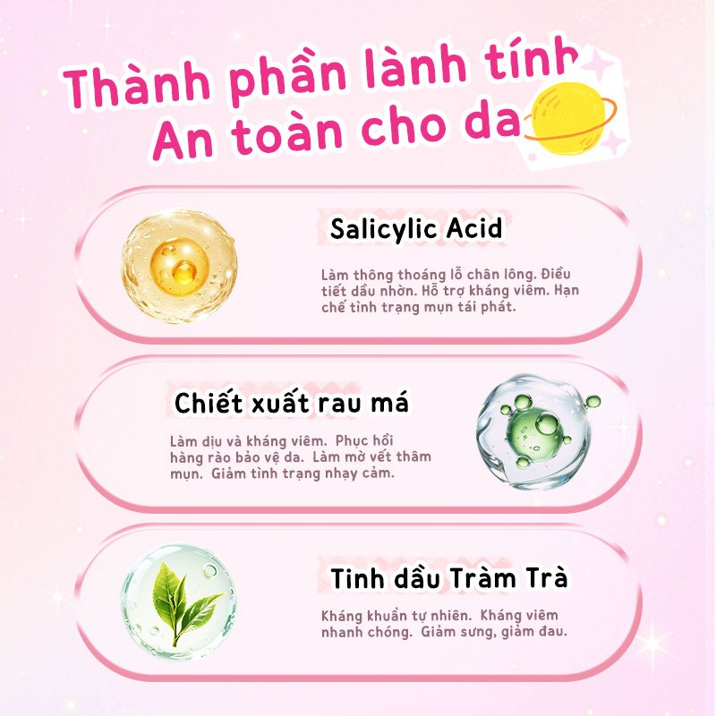 Cute Miếng Dán Mụn BHA Tái PinkPunk Tạo Chăm Sóc Làn Da Ngày Đêm | BigBuy360 - bigbuy360.vn