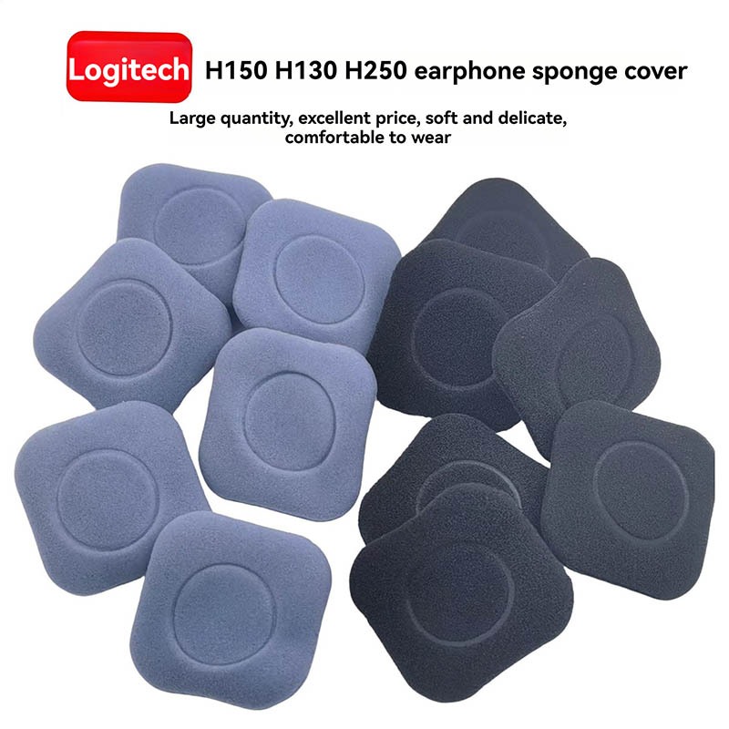 Thích hợp cho Logitech Logitech H150 Tai nghe Xốp xốp H151 H130 H250 Vỏ xốp vuông Tai nghe bịt tai