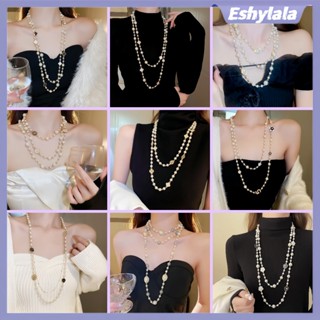 Hai Lớp Mô Phỏng Ngọc Trai Trang Sức Vòng Cổ Dài Nữ Cổ Điển Hạt Vòng Cổ & Mặt Dây Chuyền Mảnh Quà Tặng Tốt