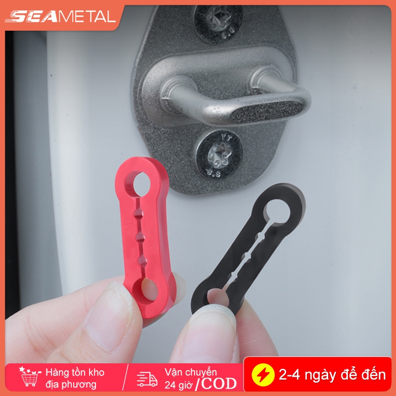 SEAMETAL 4 Khóa Cửa Ô Tô Giảm Chấn Miếng Lót Silicon Chống Rung Im Lặng Giảm Chấn Đệm Khóa Cửa Khóa Bảo Vệ