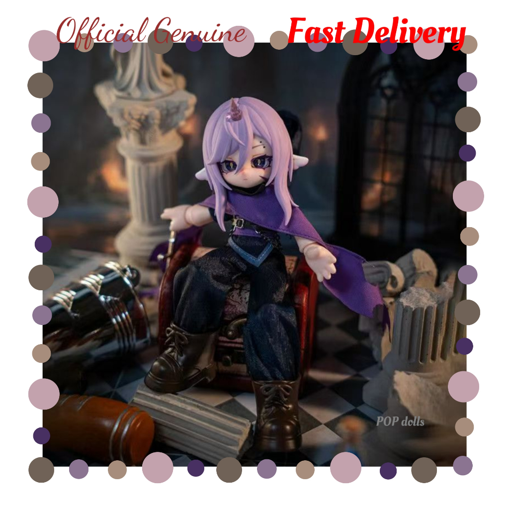 Chính hãng dành riêng cho luna For Moon series blind box 12 BJD khớp di chuyển búp bê mjd búp bê làm