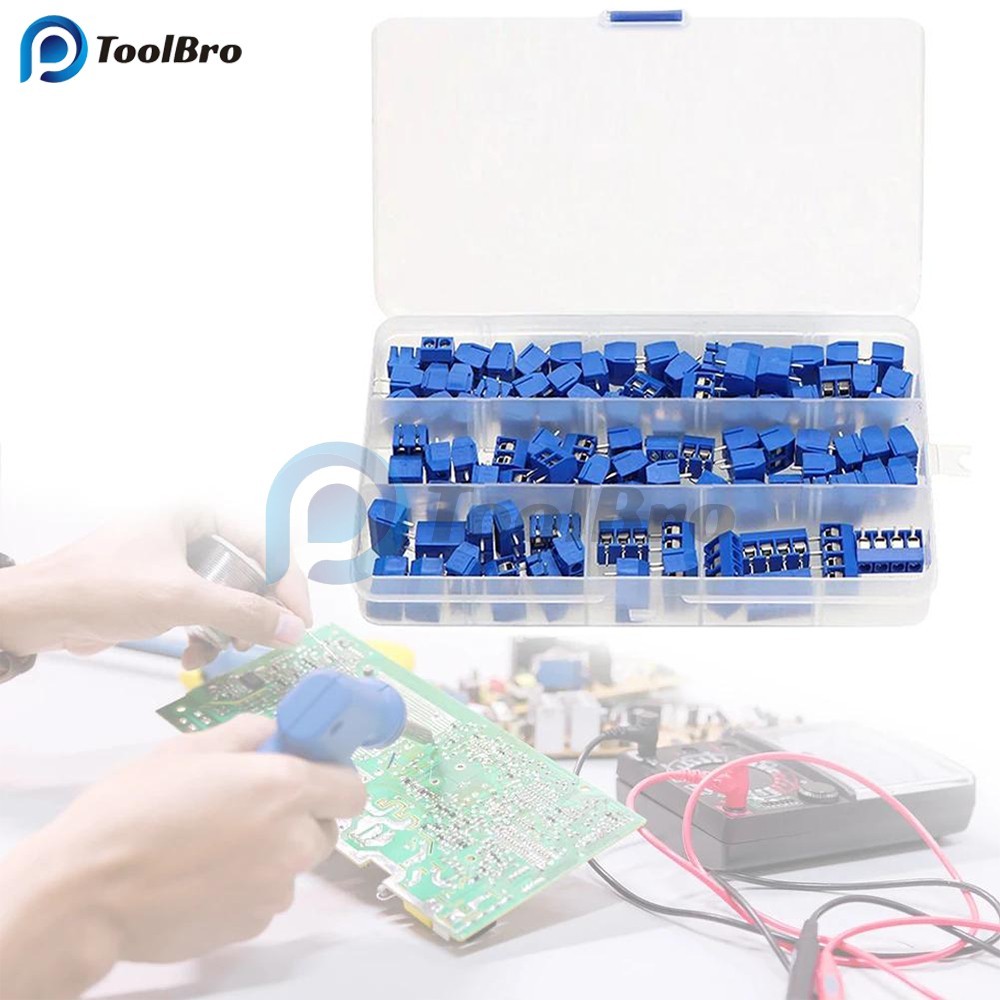 100 Chiếc KF301-2P KF301-3P KF301-4P PCB Vít Thiết Bị Đầu Cuối Khối 2 Pin 3 Pin 4Pin Đầu Nối Dây 5 M