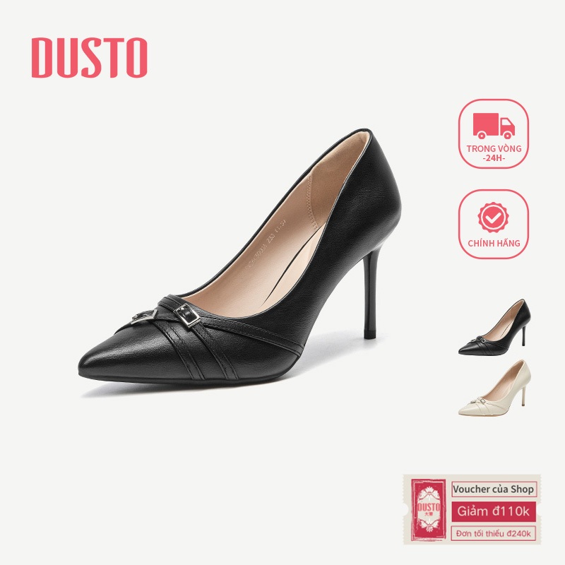 DUSTO Giày Cao Gót Nữ Mũi Nhọn Stiletto Đi Làm Thanh Lịch DW26C3000A
