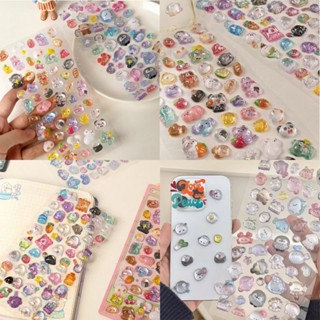 【3D】Nhãn dán hoạt hình dễ thương Nhãn dán trang trí Mini Nhãn dán tài khoản tay Nhãn dán điện thoại DIY Nhãn dán chống nước Đồ dùng văn phòng phẩm