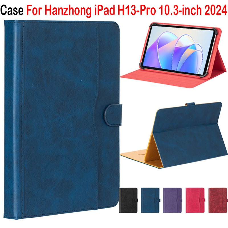 Dành Cho Hanzhong iPad H13-Pro 10.3-inch 2024 Máy Tính Bảng Android Đa Góc Xem Đa Năng Ốp Lưng iPad 