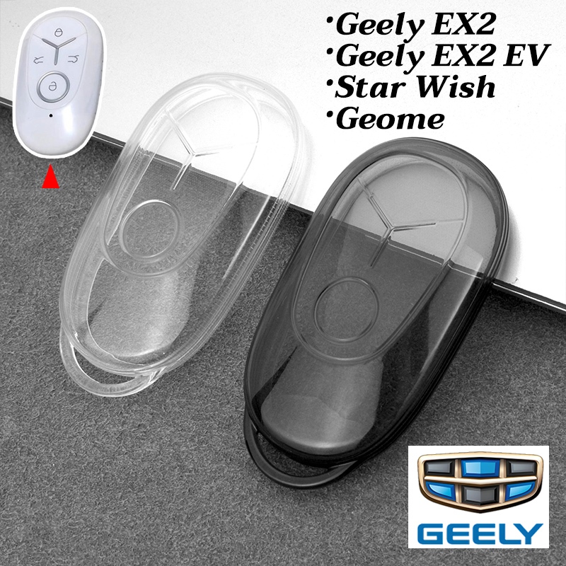 Vỏ chìa khóa xe Geely EX2 Geome Geely EX2 EV Móc khóa Geely Star Wish Geely 2025 Vỏ chìa khóa xe tro