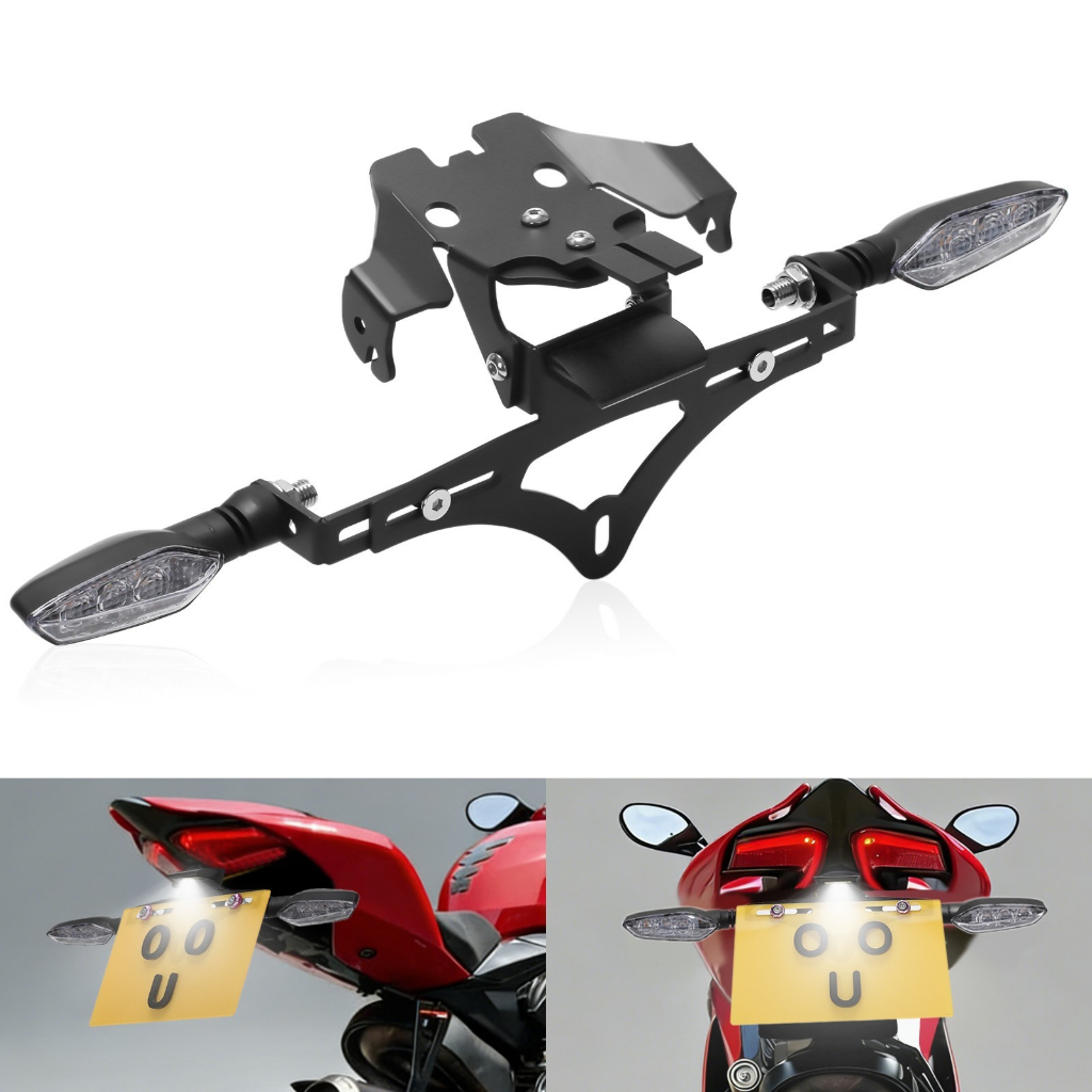 Đuôi Tidy Fender Eliminator Kit LED Tín hiệu rẽ cho Ducati Panigale V4 V4S V2 StreetFighter V4 V4S V