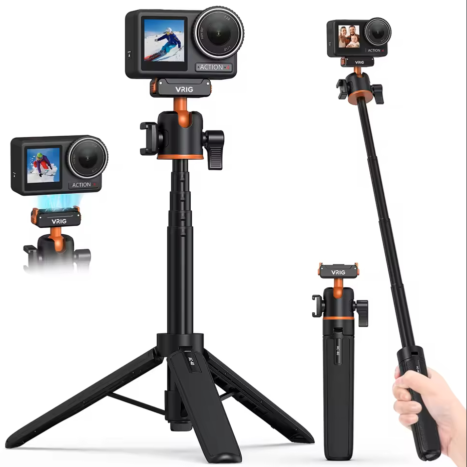 Máy Tính Để Bàn Nối Dài Cực Selfie Stick Tripod Cầm Tay Di Động Gắn Cho DJI Osmo Nano / Action 6 / 3