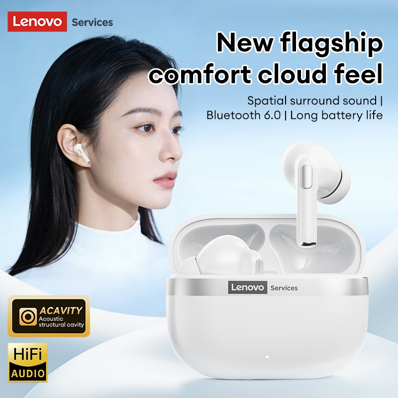 Tai nghe Bluetooth Lenovo LE238 và Tai nghe không dây có Bluetooth V6.0 và ENC Giảm tiếng ồn cộng với Trình điều khiển HiFi 13mm | BigBuy360 - bigbuy360.vn