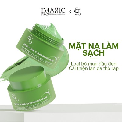 Ftso Mặt nạ chăm sóc da Mặt nạ làm sạch lỗ chân lông sâu Loại bỏ đầu đen Dưỡng ẩm