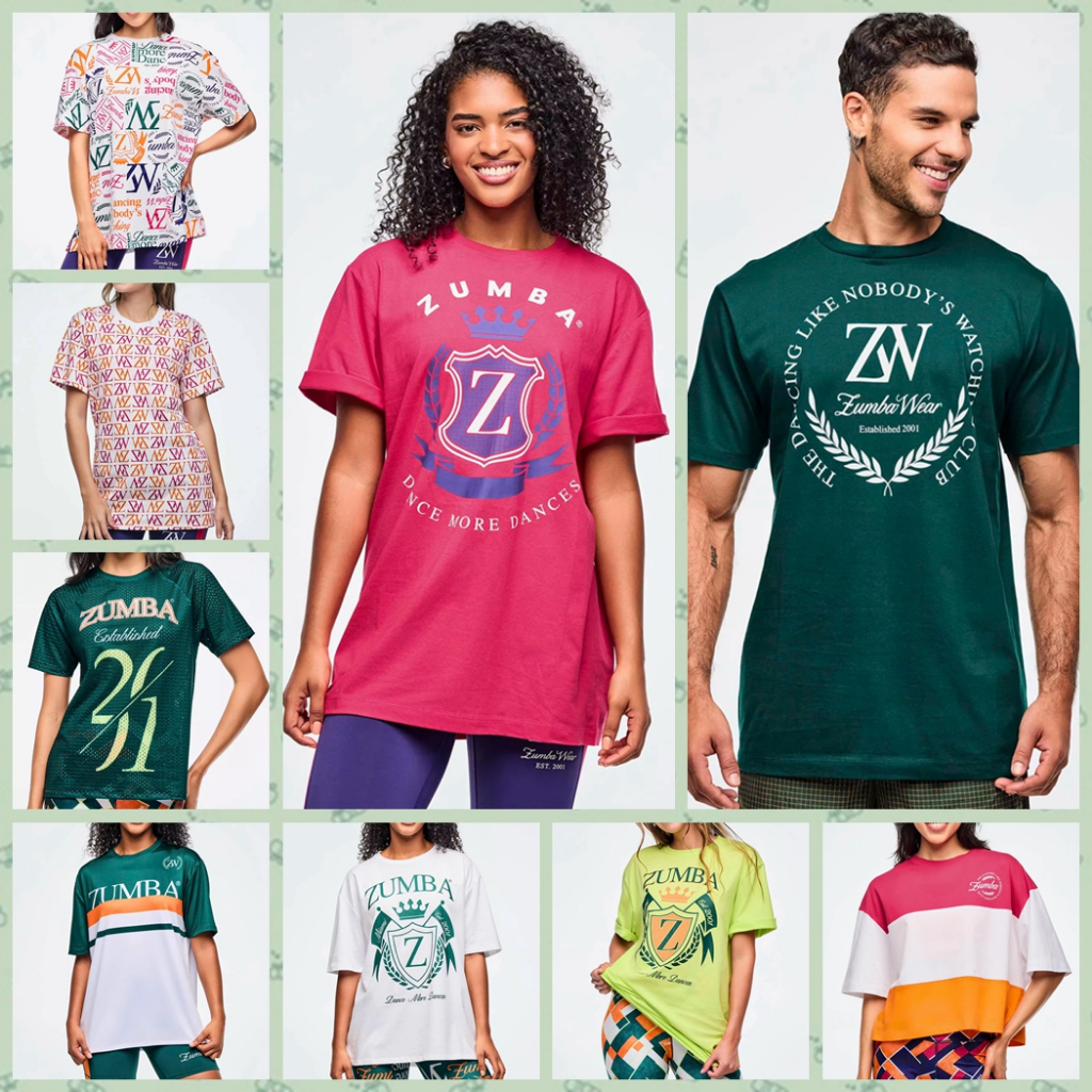Zumba 2025 Quần áo nữ mới cotton ngắn thể thao áo thun ngắn tay zumba Dance Fitness Quần áo nữ