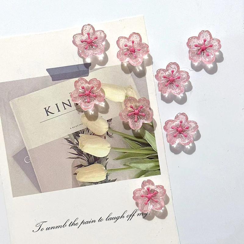 HFTOY Morning Glory Nam Châm 3D In Hình Nhân Tạo Morning Glory Tủ Lạnh Nam Châm Trang Trí Thích Hợp 