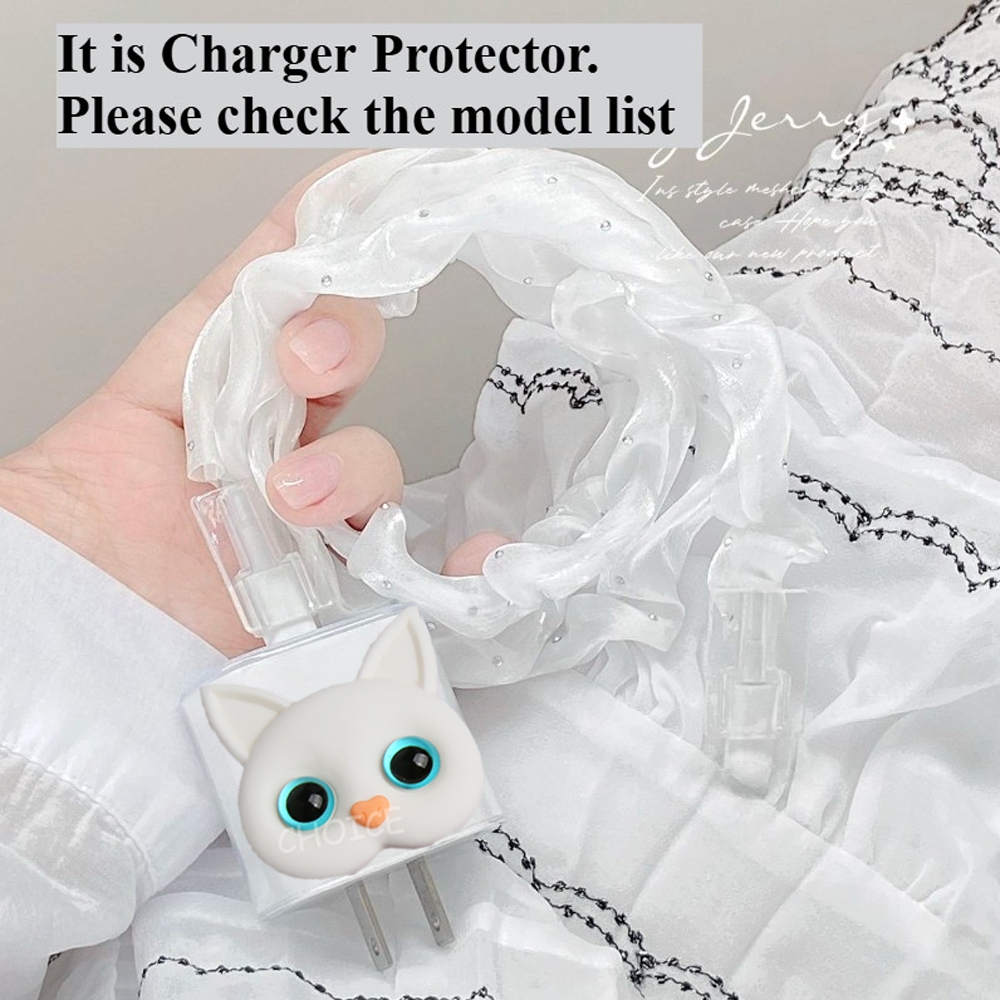 Gạc Dòng Trong Suốt TPU Mèo Sạc Bảo Vệ Tương Thích Cho ip 20W 16promax 15 / Cho VIVO V50 90W V27 80W